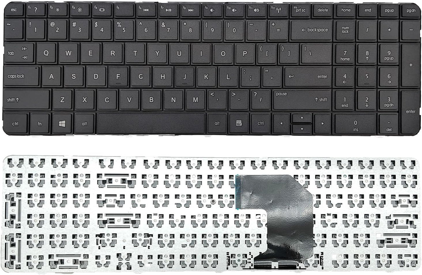 HP Pavilion G7-1000  G7-1100  G7-1200  G7-1300  G7t-1000  G7t-1200  G7t-1300 Series US Keyboard P/N: 697454-001, 670321-001, 682081-001, NSK-CKAUW